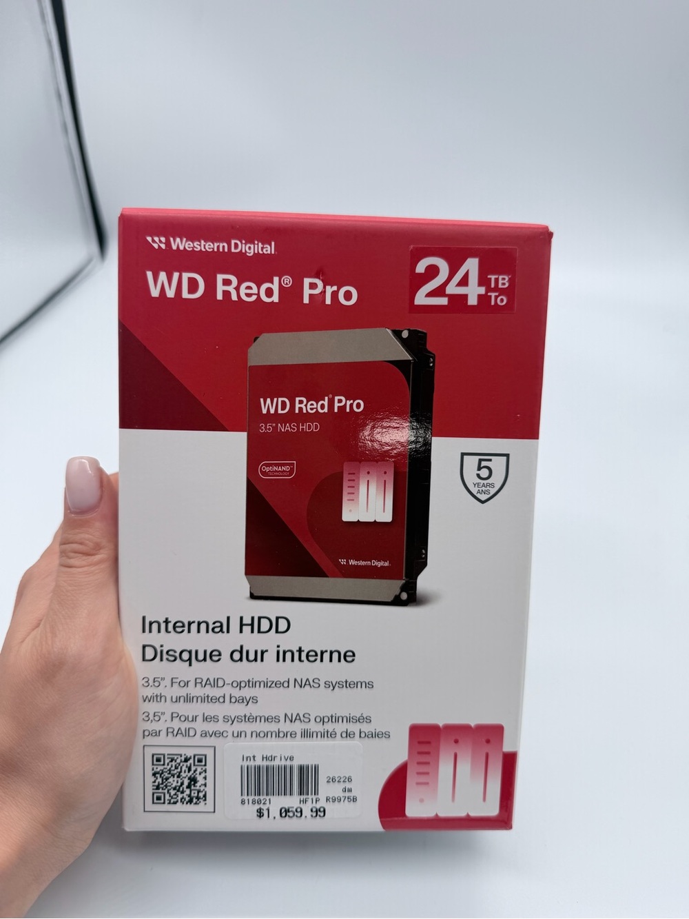 Western Digital WD Red Pro 24TB Internal HDD - Red